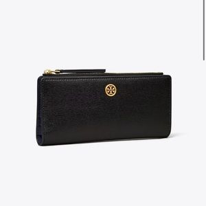 Tory Burch Robinson Zip Slim Wallet - NEW